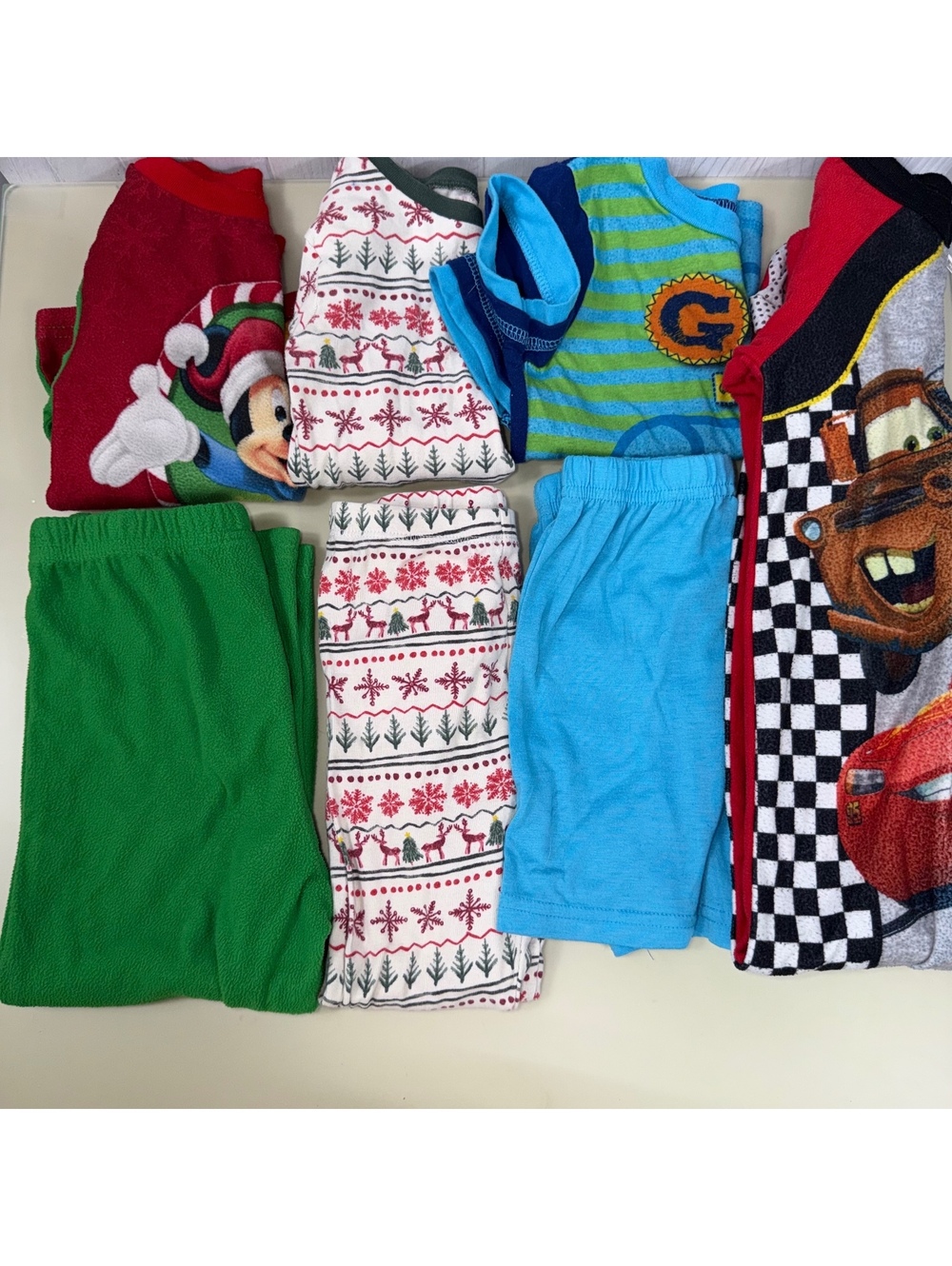 4T Boys Pajama Lot Disney Mickey Cars Peppa Pig